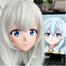 (GLA064)Customize Character'! Female/Girl Resin Full/Half Head With Lock Anime Cosplay Japanese Animego Kigurumi Mask (GLA064)Customize Character'! Female/Girl Resin Full/Half Head With Lock Anime Cosplay Japanese Animego Kigurumi Mask